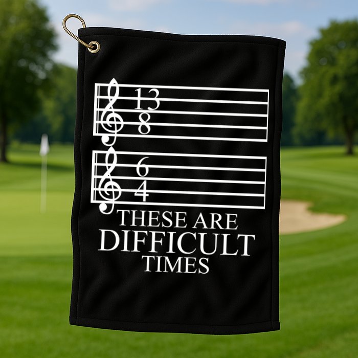 Music Teacher These Are Difficult Times Golf Towel
