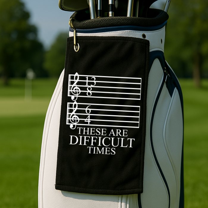 Music Teacher These Are Difficult Times Golf Towel