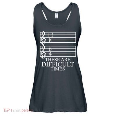 Music Teacher These Are Difficult Times Ladies Essential Flowy Tank