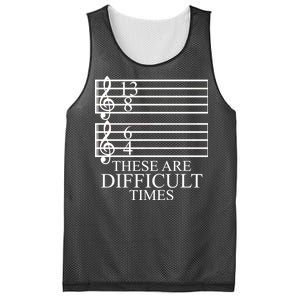 Music Teacher These Are Difficult Times Mesh Reversible Basketball Jersey Tank