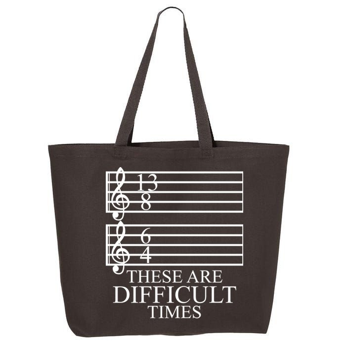 Music Teacher These Are Difficult Times 25L Jumbo Tote