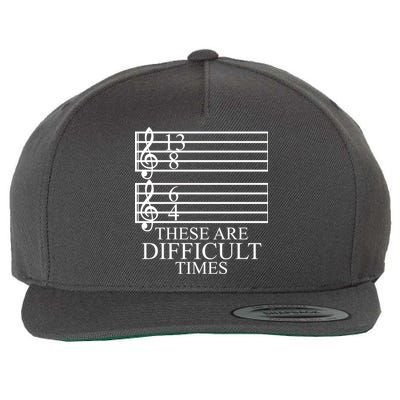 Music Teacher These Are Difficult Times Wool Snapback Cap