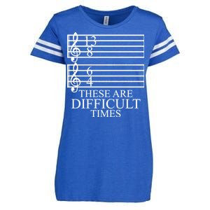 Music Teacher These Are Difficult Times Enza Ladies Jersey Football T-Shirt