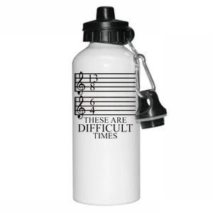 Music Teacher These Are Difficult Times Aluminum Water Bottle