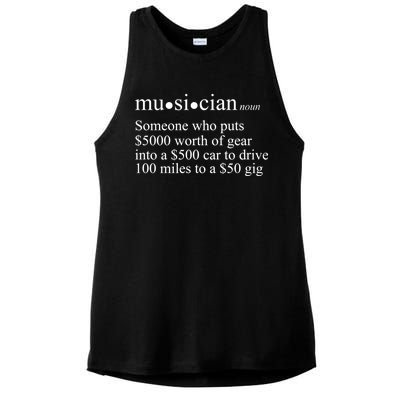 Musician Definition Ladies PosiCharge Tri-Blend Wicking Tank