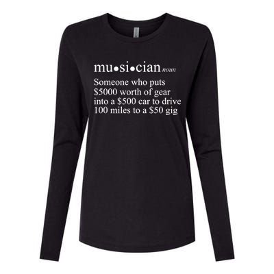 Musician Definition Womens Cotton Relaxed Long Sleeve T-Shirt