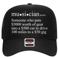 Musician Definition High Crown Mesh Back Trucker Hat