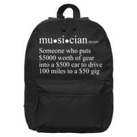 Musician Definition 16 in Basic Backpack