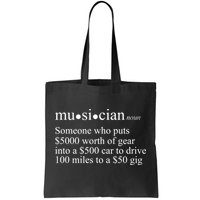 Musician Definition Tote Bag