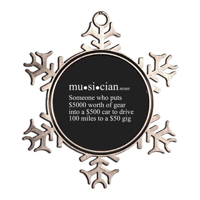 Musician Definition Metallic Star Ornament