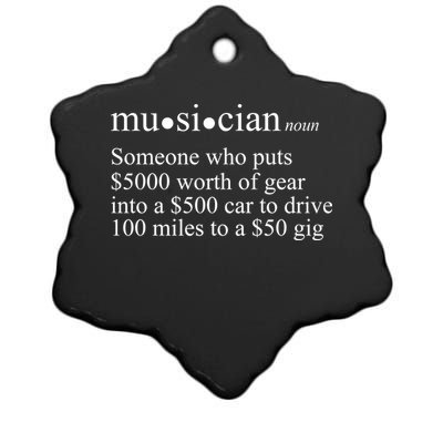 Musician Definition Ceramic Star Ornament