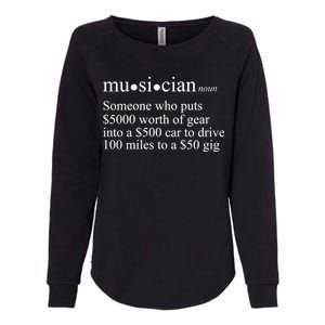 Musician Definition Womens California Wash Sweatshirt