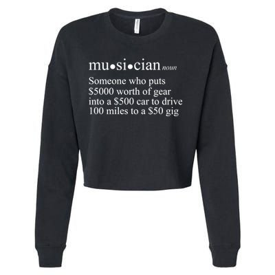 Musician Definition Cropped Pullover Crew