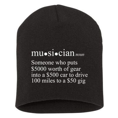 Musician Definition Short Acrylic Beanie