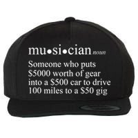 Musician Definition Wool Snapback Cap