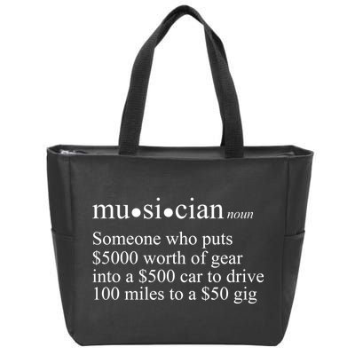 Musician Definition Zip Tote Bag