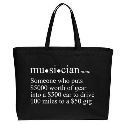 Musician Definition Cotton Canvas Jumbo Tote