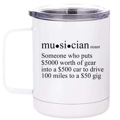 Musician Definition 12 oz Stainless Steel Tumbler Cup