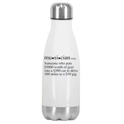 Musician Definition Stainless Steel Insulated Water Bottle