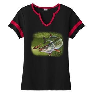 Muskie Ladies Halftime Notch Neck Tee