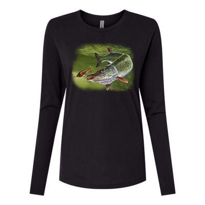 Muskie Womens Cotton Relaxed Long Sleeve T-Shirt