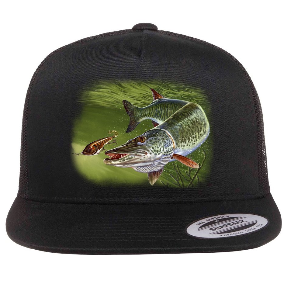 Muskie Flat Bill Trucker Hat