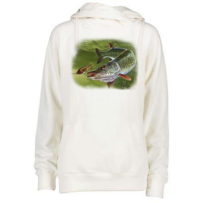 Muskie Womens Funnel Neck Pullover Hood