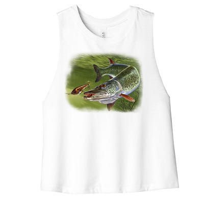 Muskie Women's Racerback Cropped Tank