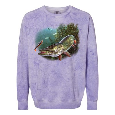 Musky Chase Fishing Colorblast Crewneck Sweatshirt