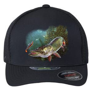 Musky Chase Fishing Flexfit Unipanel Trucker Cap