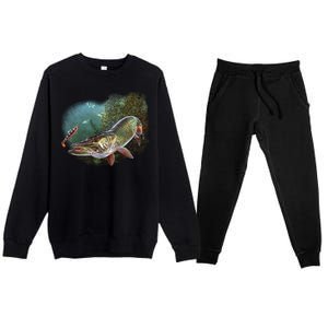 Musky Chase Fishing Premium Crewneck Sweatsuit Set