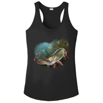 Musky Chase Fishing Ladies PosiCharge Competitor Racerback Tank