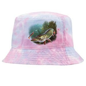 Musky Chase Fishing Tie-Dyed Bucket Hat