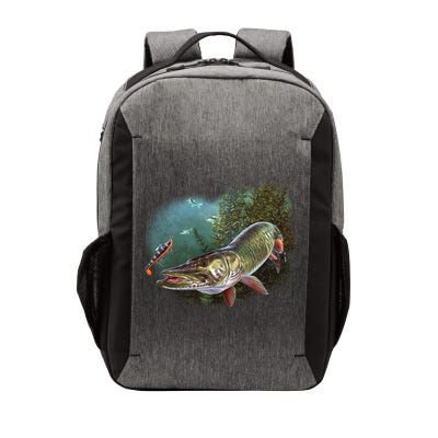 Musky Chase Fishing Vector Backpack