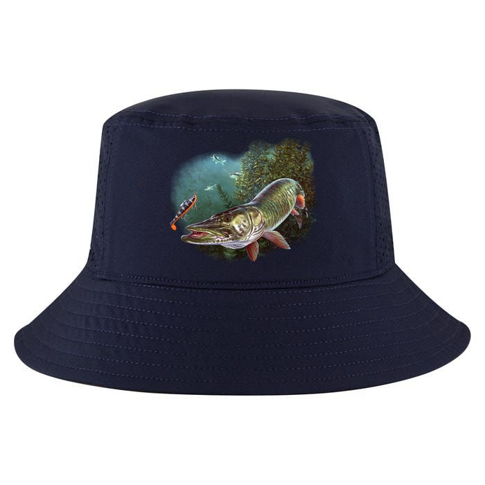 Musky Chase Fishing Cool Comfort Performance Bucket Hat