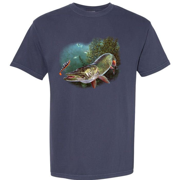 Musky Chase Fishing Garment-Dyed Heavyweight T-Shirt