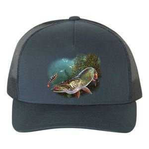 Musky Chase Fishing Yupoong Adult 5-Panel Trucker Hat