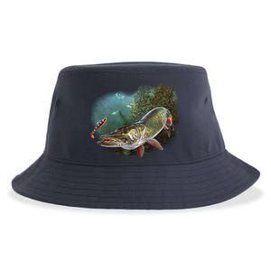 Musky Chase Fishing Sustainable Bucket Hat