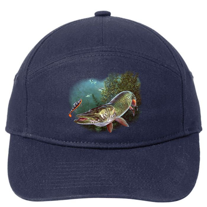 Musky Chase Fishing 7-Panel Snapback Hat