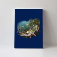 Musky Chase Fishing Canvas