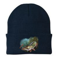 Musky Chase Fishing Knit Cap Winter Beanie