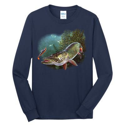 Musky Chase Fishing Tall Long Sleeve T-Shirt