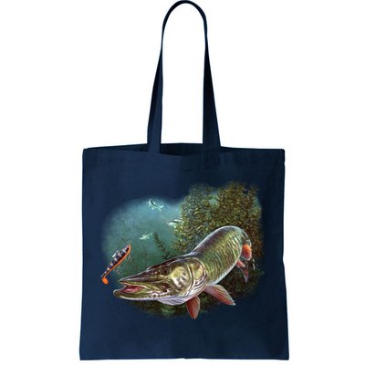 Musky Chase Fishing Tote Bag