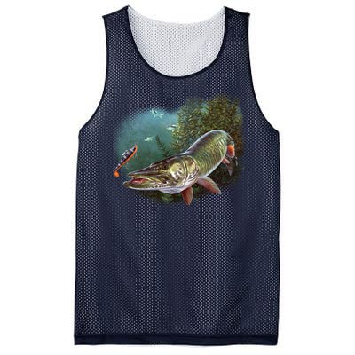 Musky Chase Fishing Mesh Reversible Basketball Jersey Tank