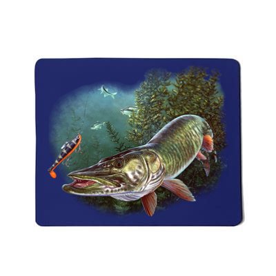 Musky Chase Fishing Mousepad