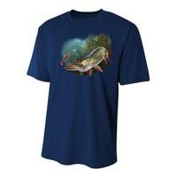 Musky Chase Fishing Youth Performance Sprint T-Shirt