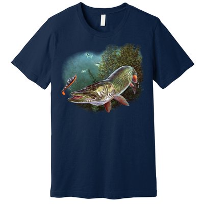 Musky Chase Fishing Premium T-Shirt