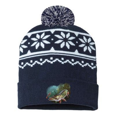 Musky Chase Fishing USA-Made Snowflake Beanie