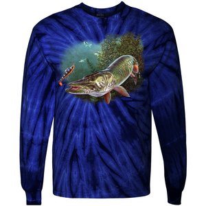 Musky Chase Fishing Tie-Dye Long Sleeve Shirt