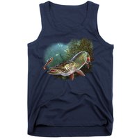 Musky Chase Fishing Tank Top